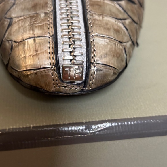 Tom Ford Python Booties Silver metallic ankle boots zip zipper 39.5 US 9.5 - Picture 16 of 16